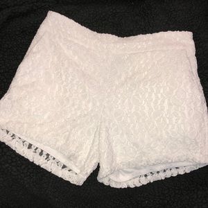 Stretchy White Shorts